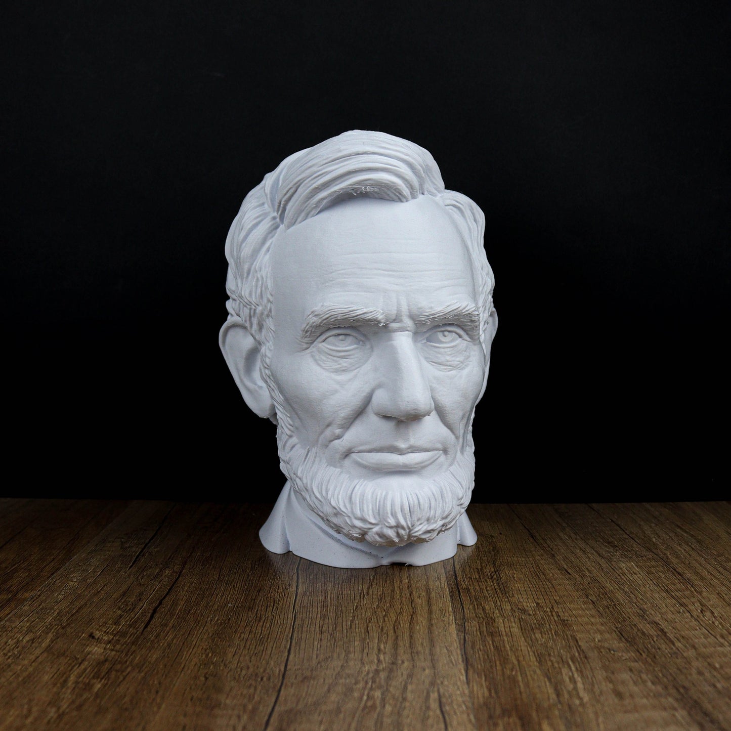 Abraham Lincoln Head Statue, Headphone Holder, Desktop Decor Headphone Stand Bust