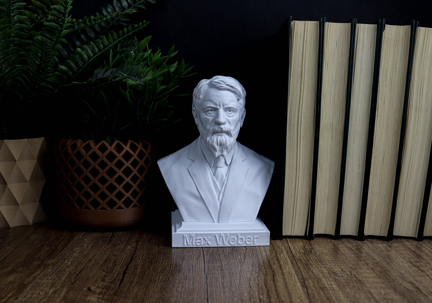 Max Weber Bust, Sociology and Philosophy Sculpture for Bookshelf and Home Decor