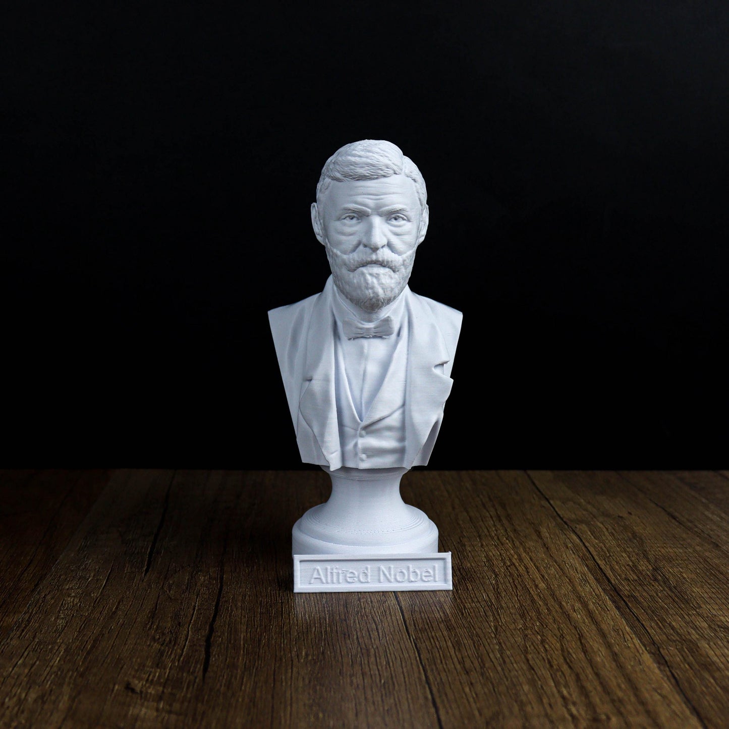 Alfred Nobel Bust, Inventor of Dynamite Statue, Nobel Prize Founder Sculpture