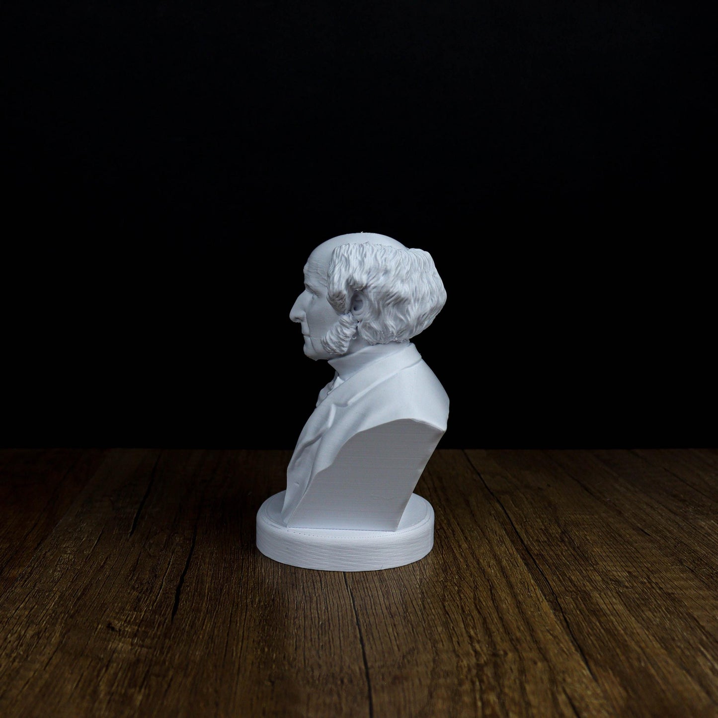 John Stuart Mill Bust, English Philosopher and Economist Sculpture
