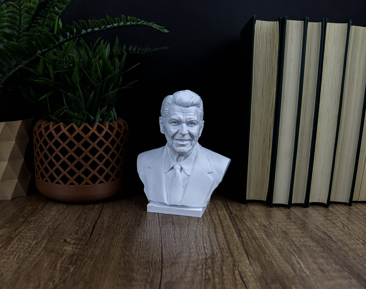 Ronald Raegan Bust, 40th President of the United States Sculpture, Presidential Home Decor