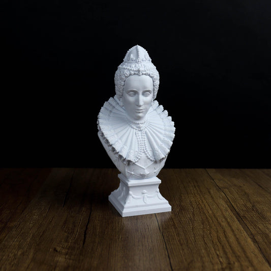 Queen Elizabeth I Bust, Renaissance Icon Shelf Decor