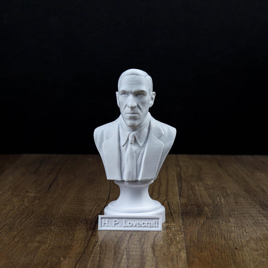H. P. Lovecraft Bust, American writer Statue, Sculpture Decoration ,Decor
