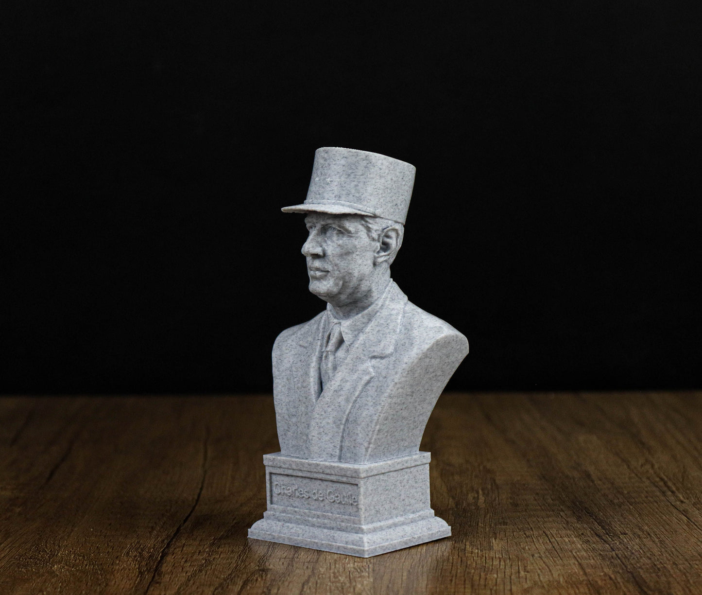 Charles de Gaulle 3d Printed Bust, Former President of France Statue, Le Général Sculpture Decoration