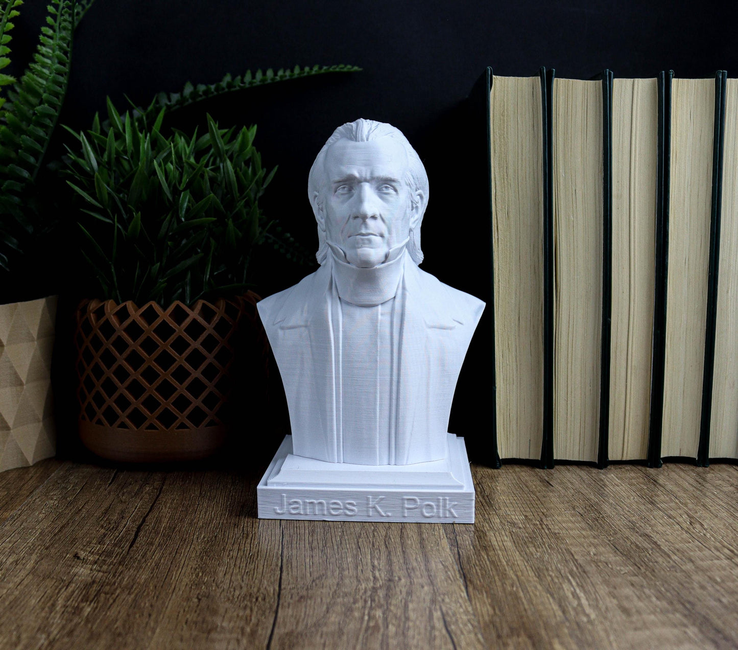 James K. Polk Bust, 11th President of the United States, American history decor