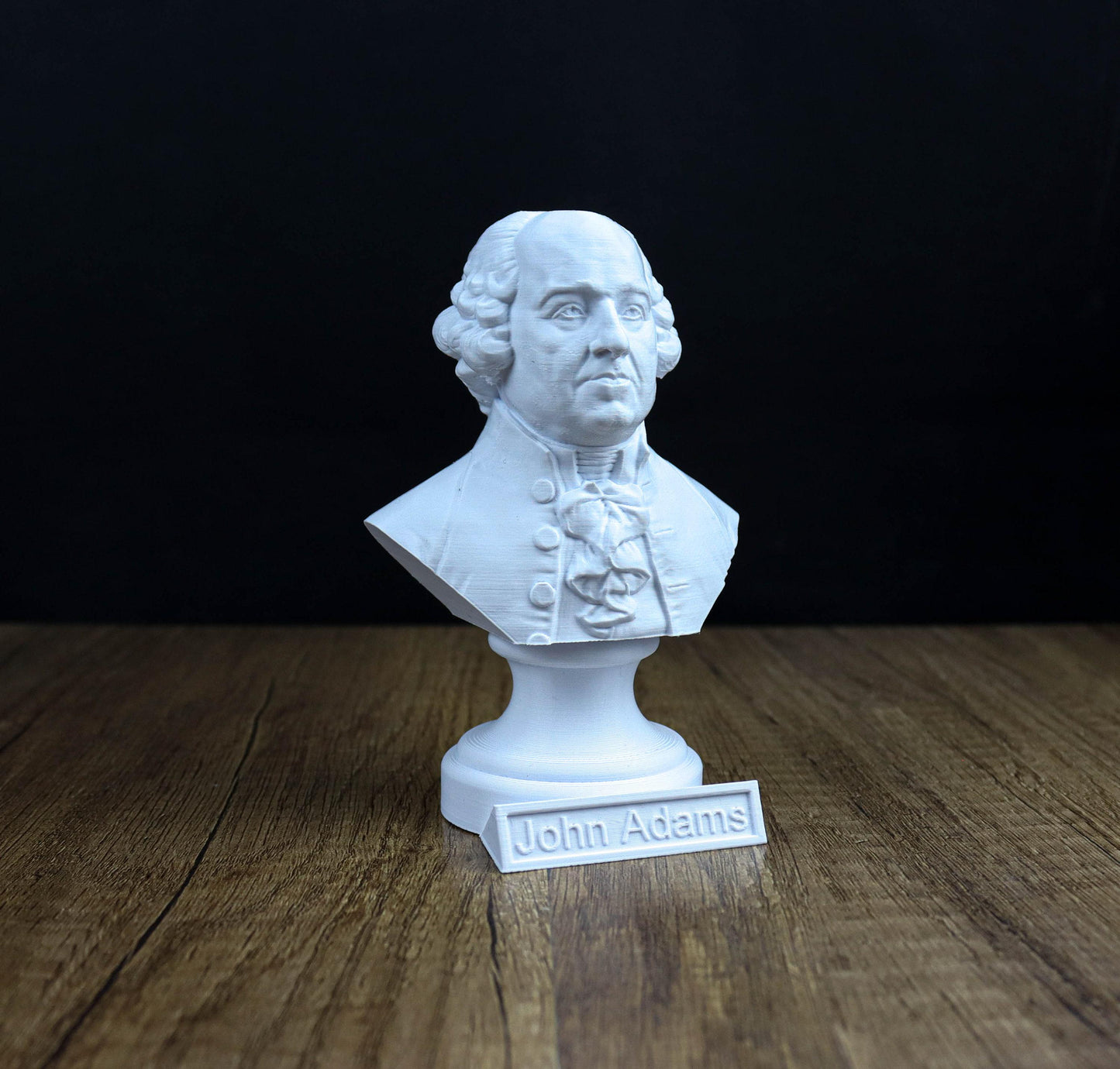 John Adams Bust, Founding Father Sculpture, Second President of the United States Statue