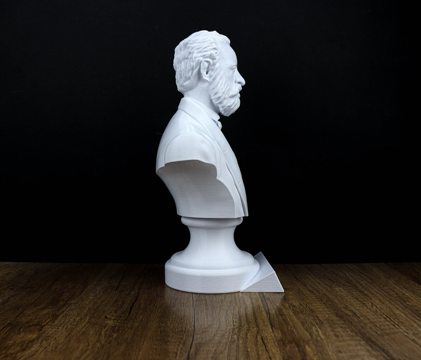 Jules Verne Bust, French Novelist and Poet Sculpture