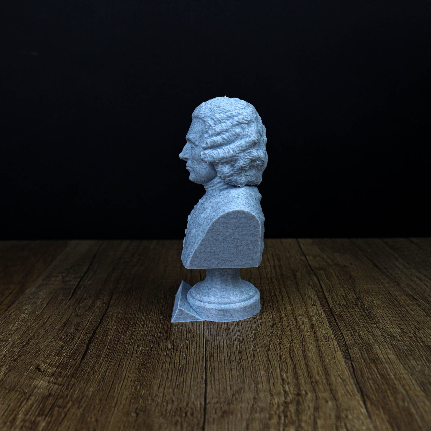 Jean-Jacques Rousseau Bust, Enlightenment Philosopher Sculpture for Home and Bookshelf Decor, Perfect Gift for Philosophy Enthusiasts