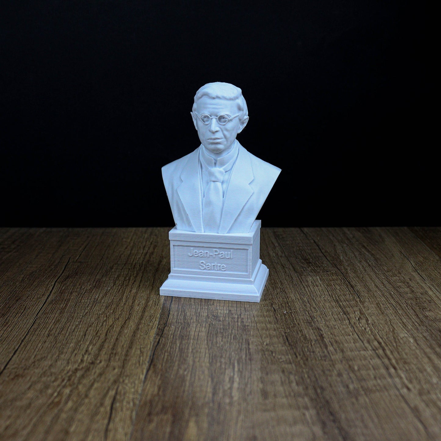 Jean Paul Sartre Bust: Existentialist Philosopher Sculpture