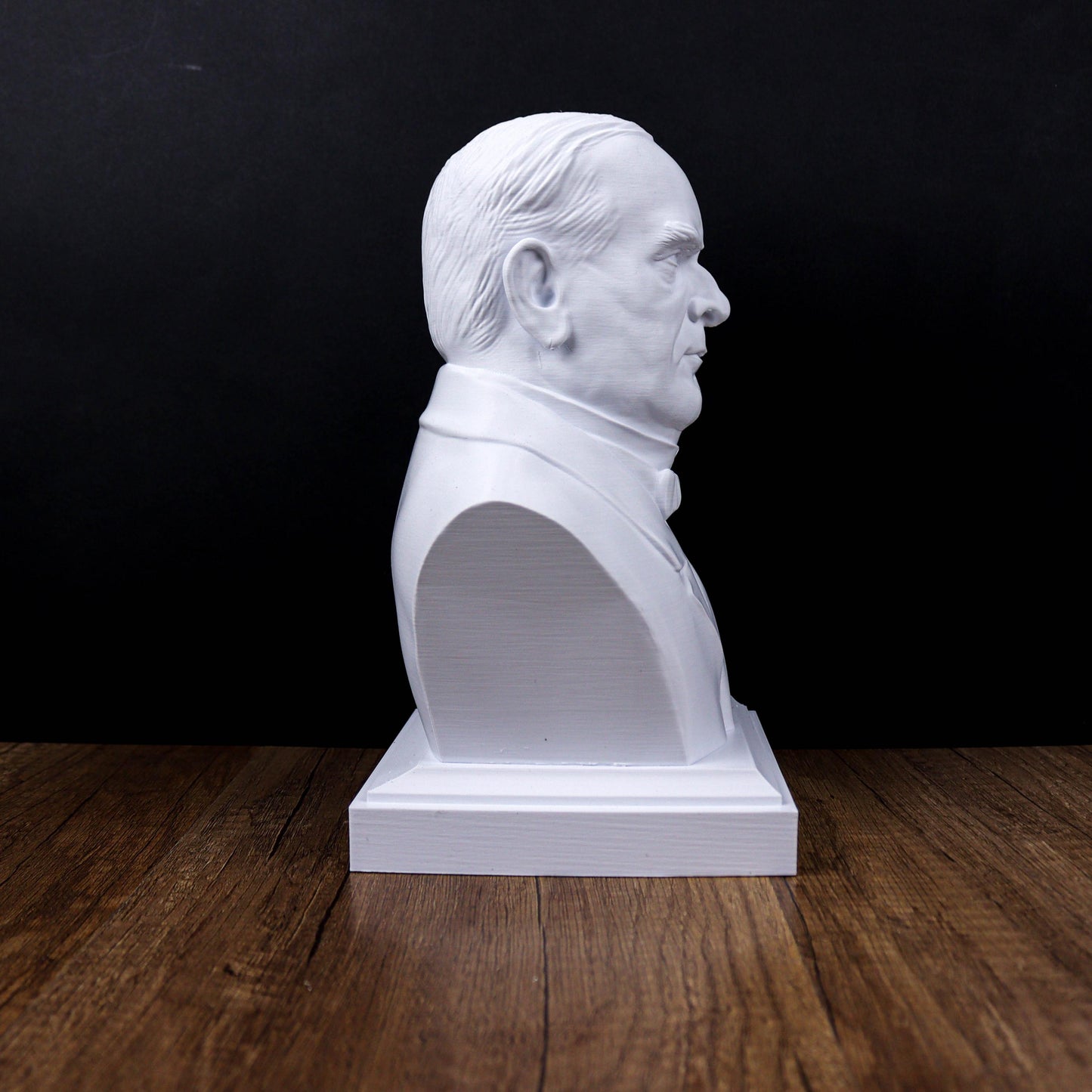William McKinley Bust, 25th U.S. President Sculpture, Patriotic Home Decor
