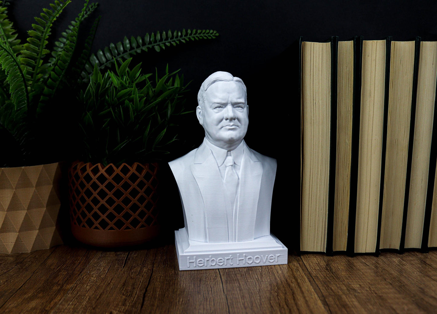 Herbert Hoover Bust, 31st U.S. President Sculpture