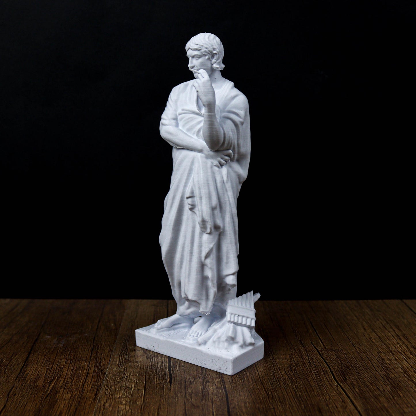 Virgil statue, Roman poet sculpture, classical decor