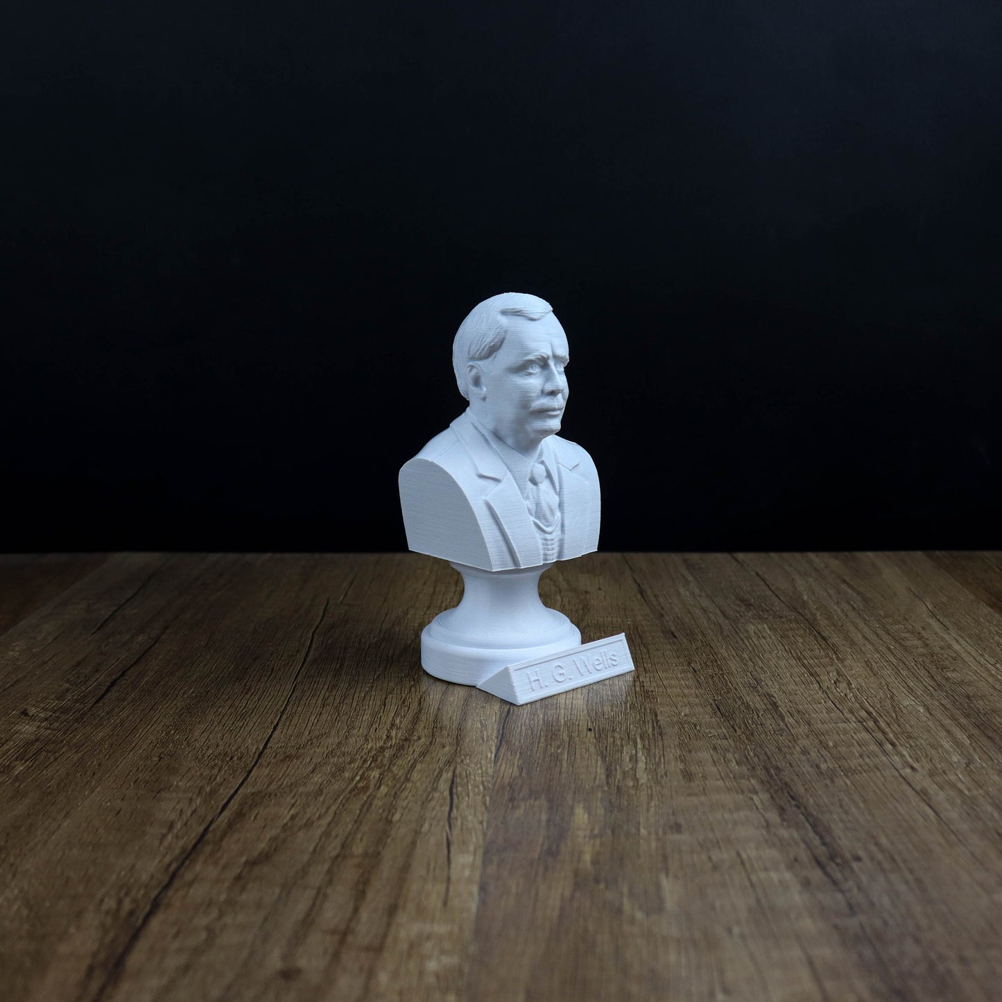 H. G. Well Bust, English Writer Statue, Gift for Book Lover