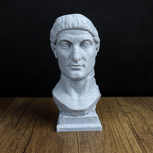 Constantine the Great Bust, Constantine I Roman Emperor Statue, Historical Home Decor, Gift for History Buffs