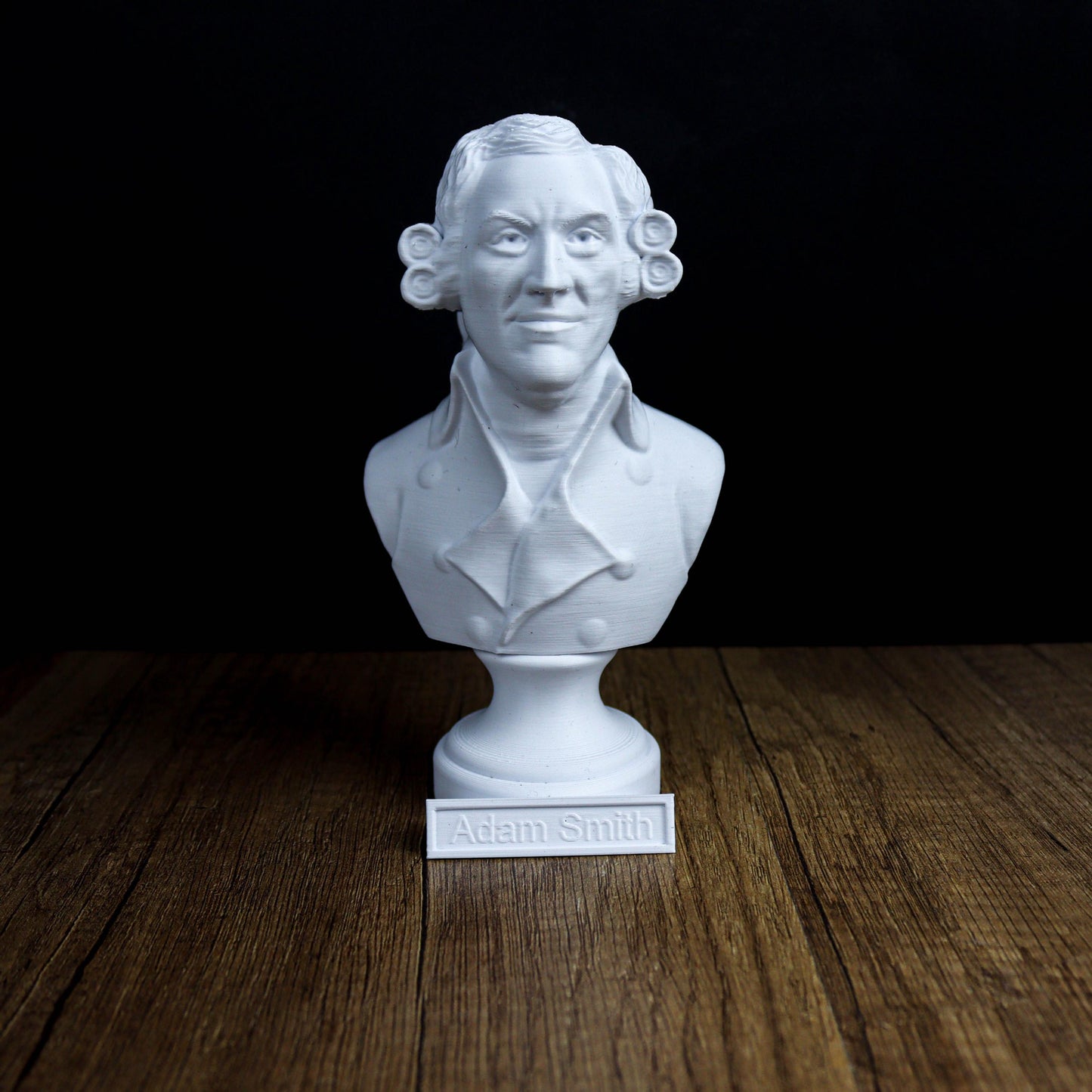 Adam Smith Bust, Wealth of Nations Inspired Decor Sculpture