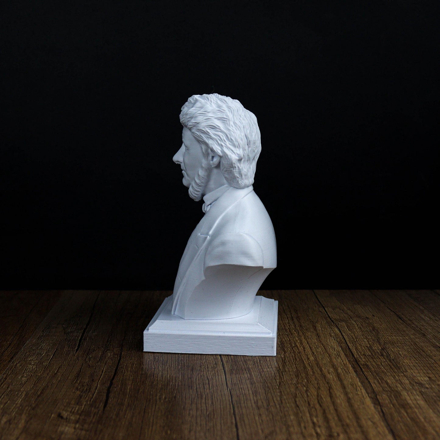 Henry David Thoreau Bust, Inspirational Bookshelf Decor and Home Accent