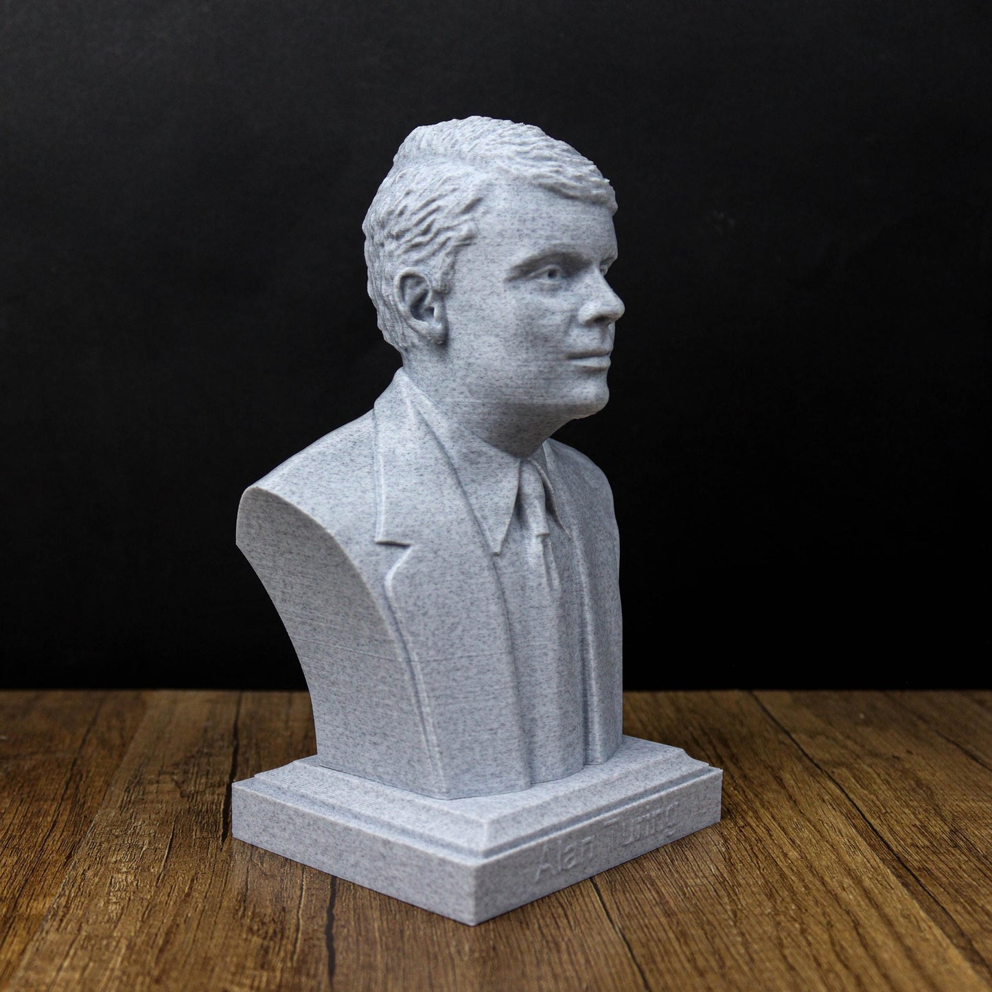 Alan Turing Bust, Enigma Codebreaker Statue, World War II Hero Sculpture