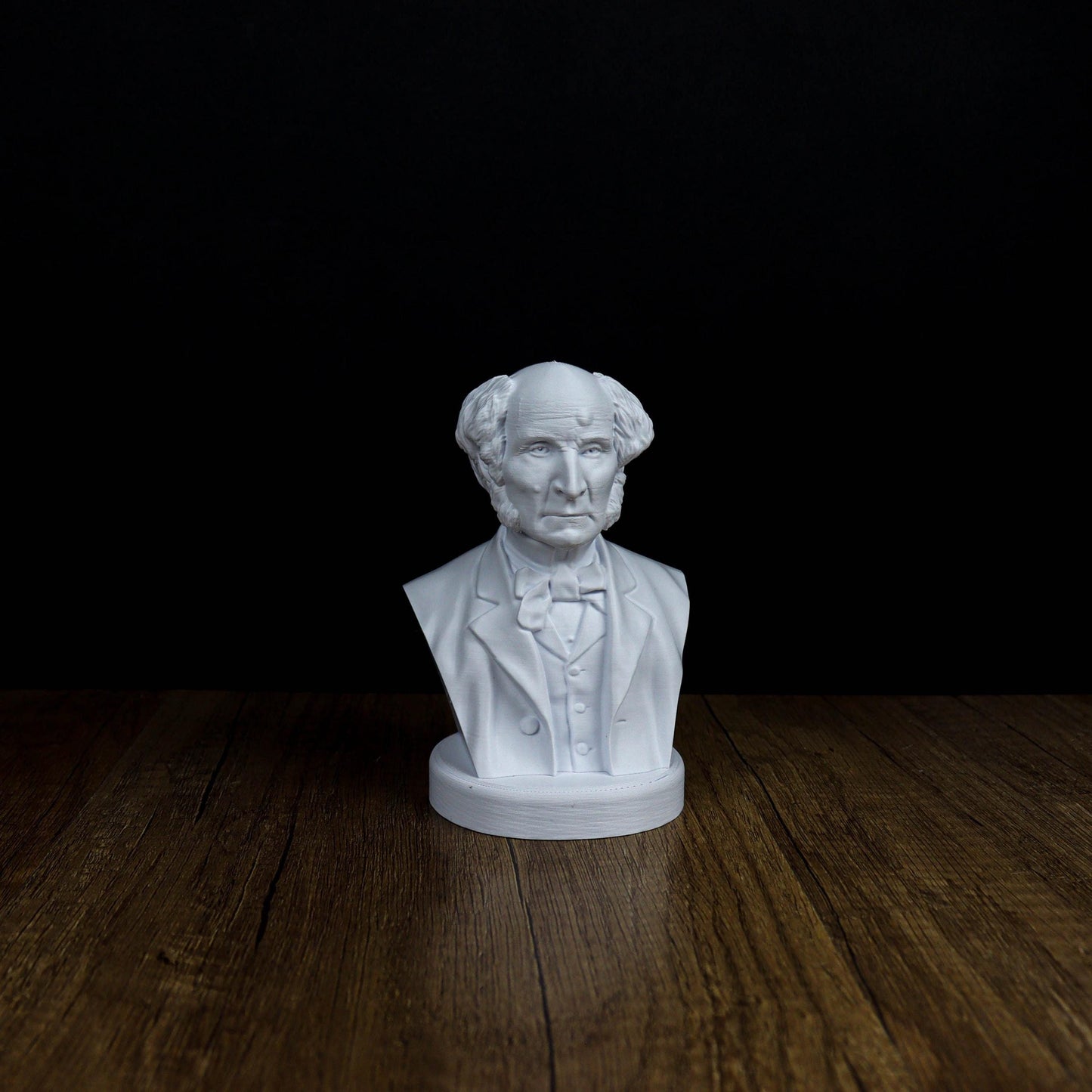 John Stuart Mill Bust, English Philosopher and Economist Sculpture