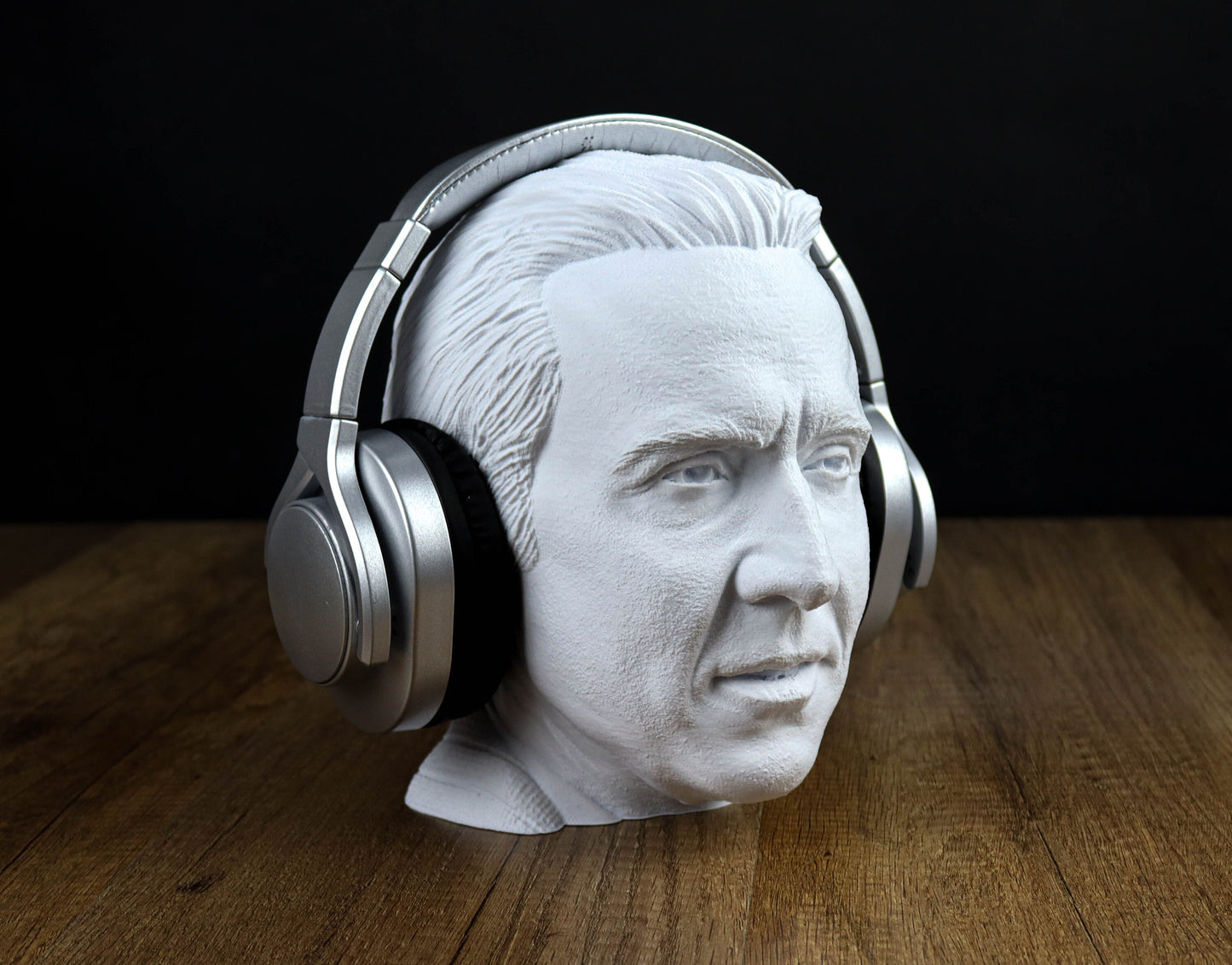 Nicholas Cage Headphone Holder, Headset Stand, Bust, Sculpture, Decoration