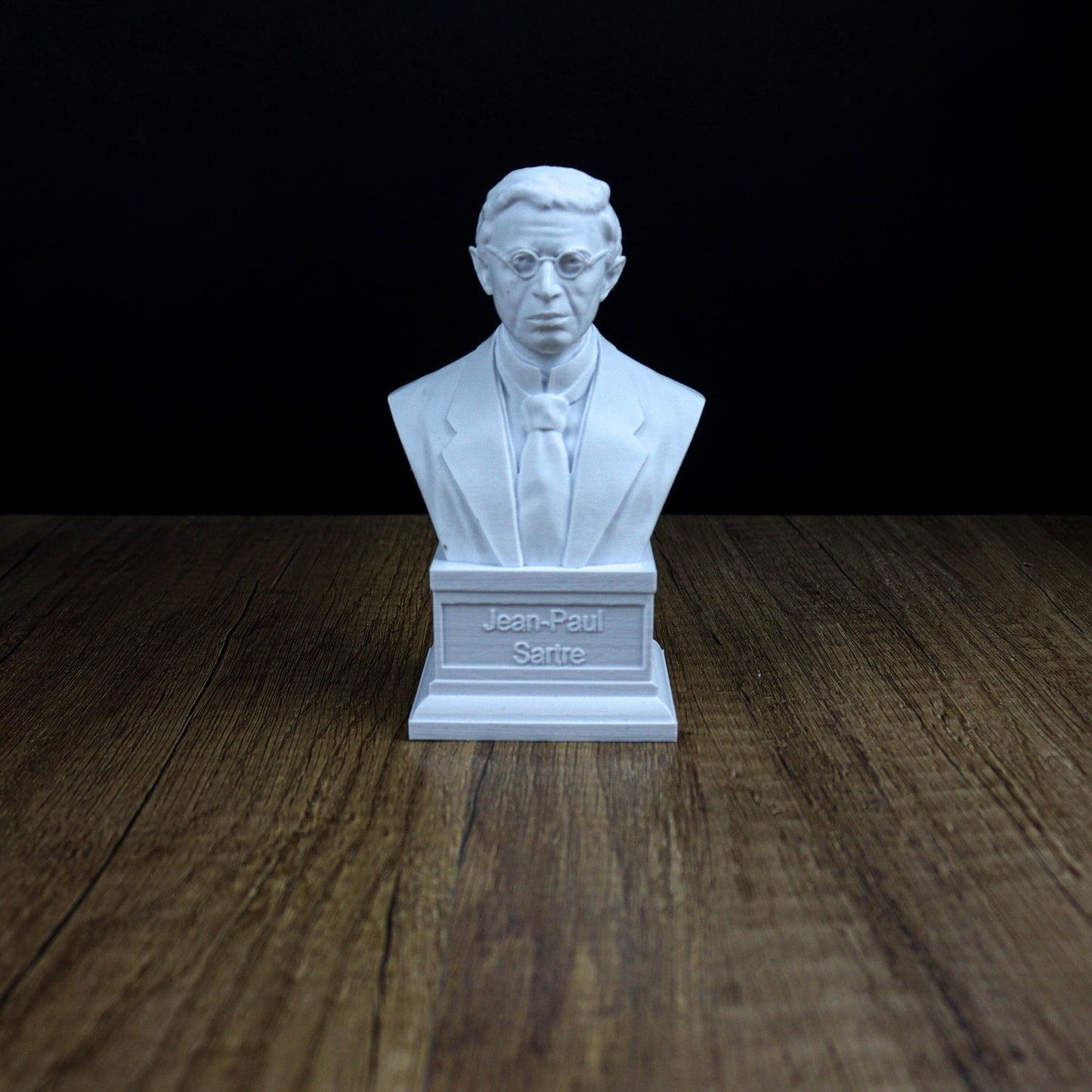 Jean Paul Sartre Bust: Existentialist Philosopher Sculpture