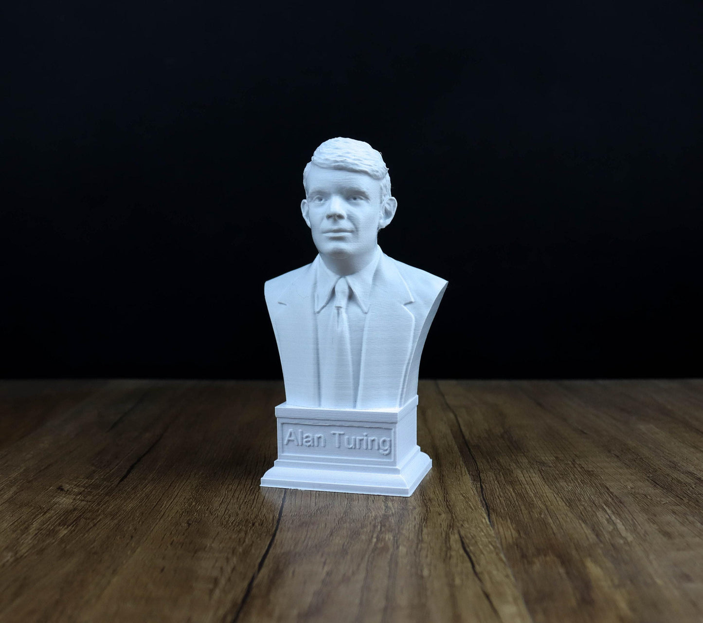 Alan Turing Bust, Enigma Codebreaker Statue, World War II Hero Sculpture