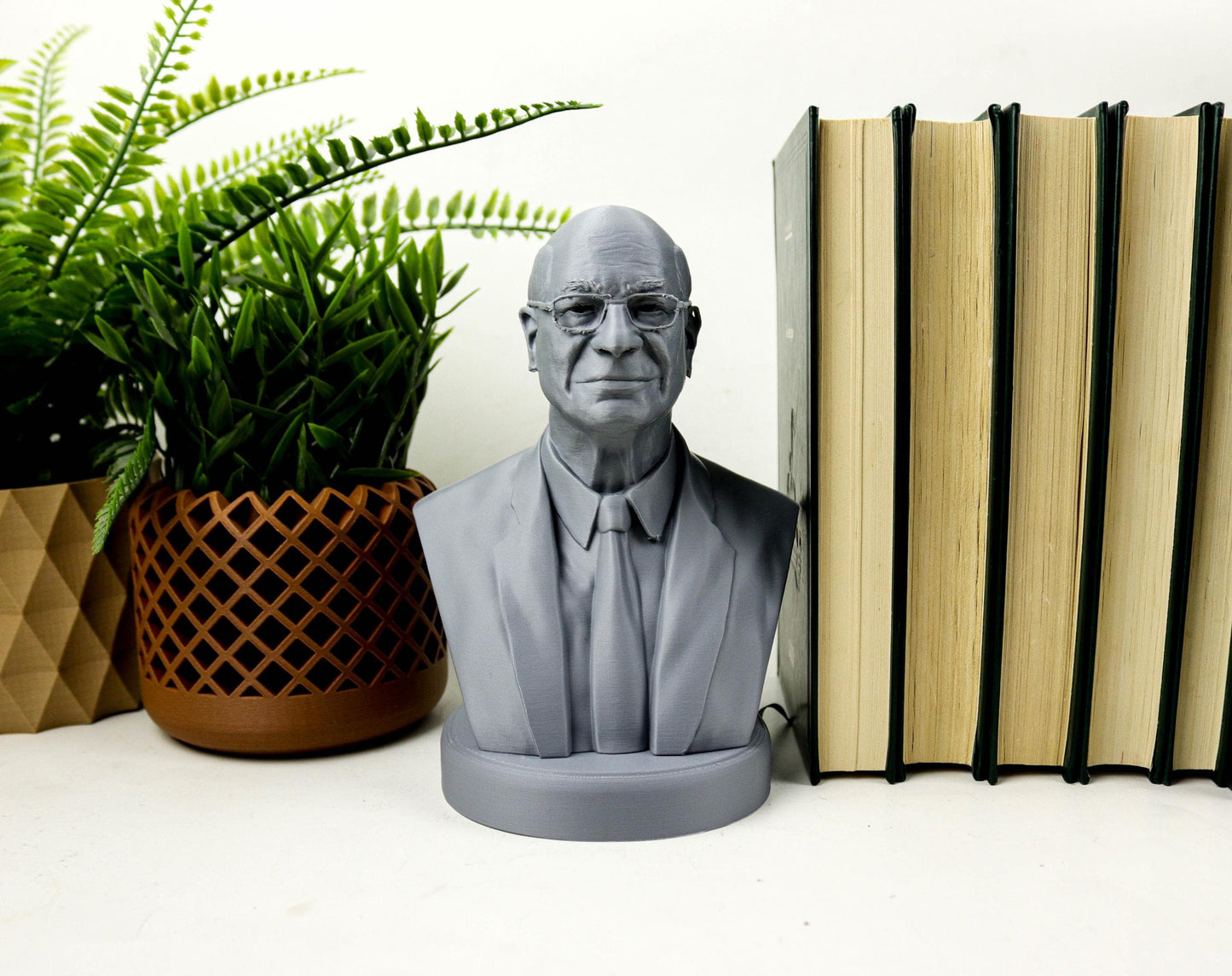 Daniel Kahneman Bust, Behavioral Economics Thinker Statue for Office or Bookshelf Decor