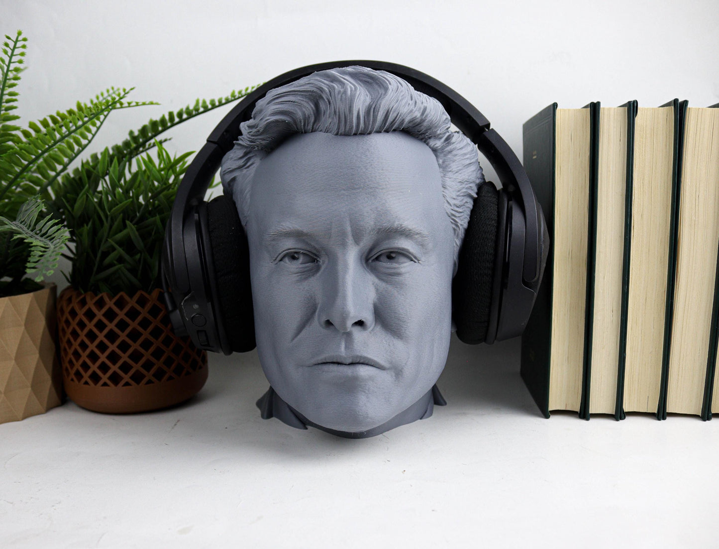 Elon Musk Headphone Holder, Desktop Decor Headphone stand, Gaming Accessories
