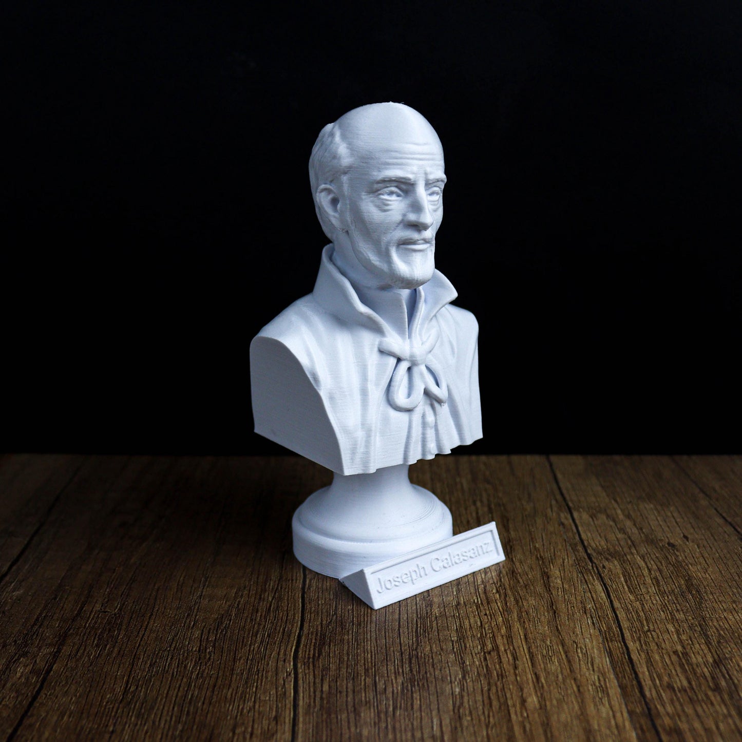 Joseph Calasanz Bust, Patron Saint of Education Statue for Bookshelf & Home Decor