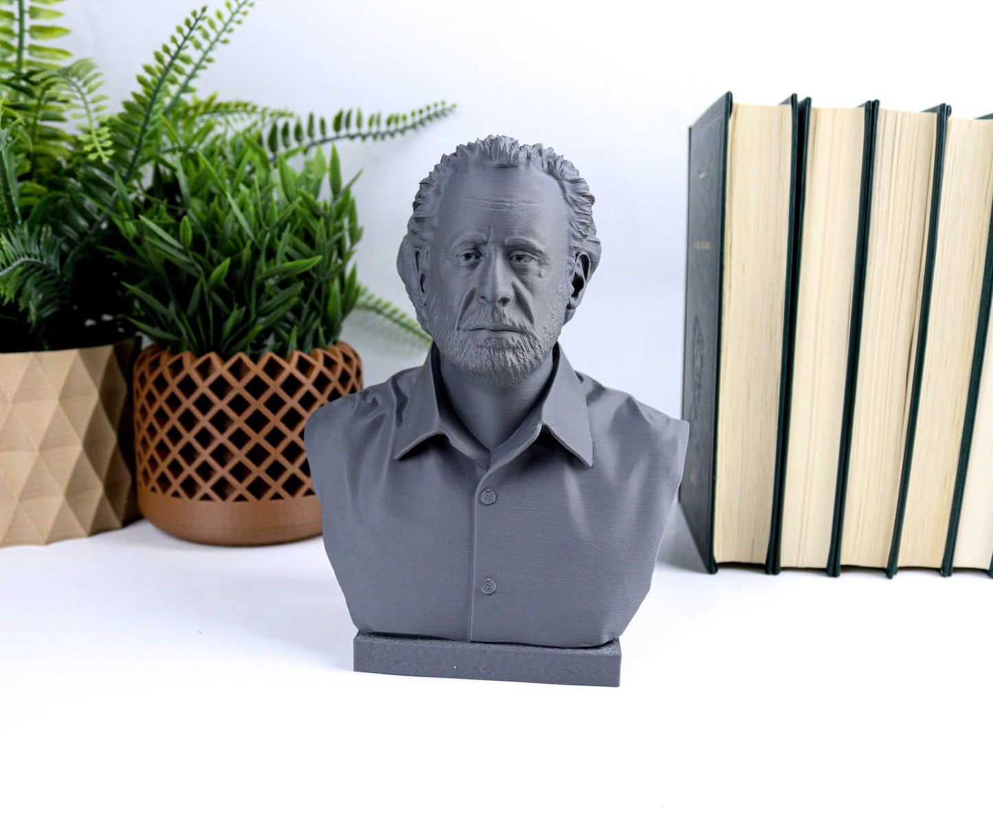 Charles Bukowski Bust, Unique Book Lover Gift Statue