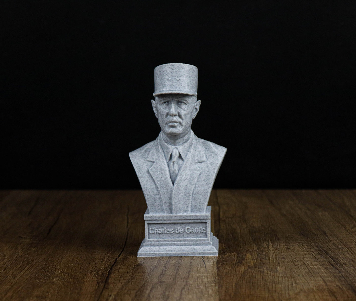 Charles de Gaulle 3d Printed Bust, Former President of France Statue, Le Général Sculpture Decoration