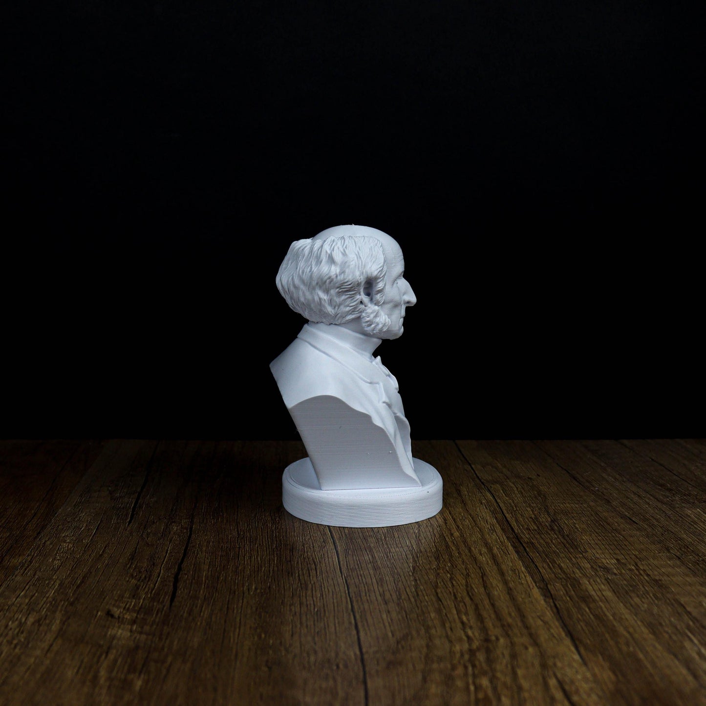John Stuart Mill Bust, English Philosopher and Economist Sculpture