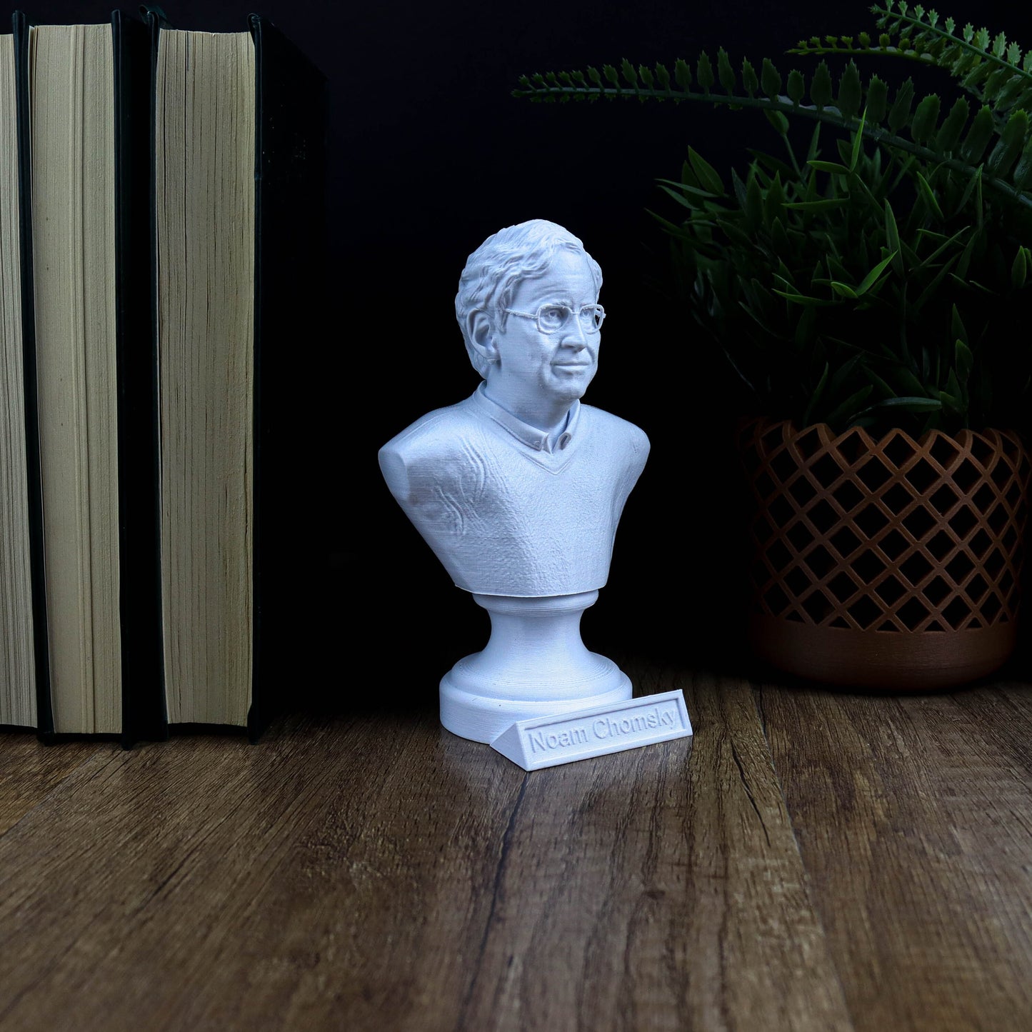 Noam Chomsky Bust, Linguistics Genius Statue, Gift for Intellectuals