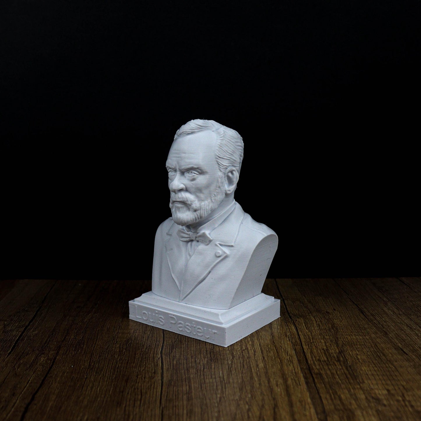 Louis Pasteur Bust, Scientist Statue for Bookshelf Decor, Microbiology Pioneer Gift, Home Decoration for Science Lovers