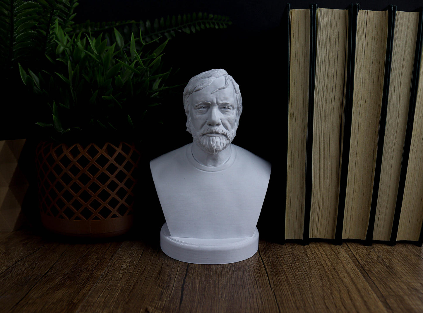 Slavoj Zizek Bust, Modern Philosopher Statue for Bookshelf & Home Decor