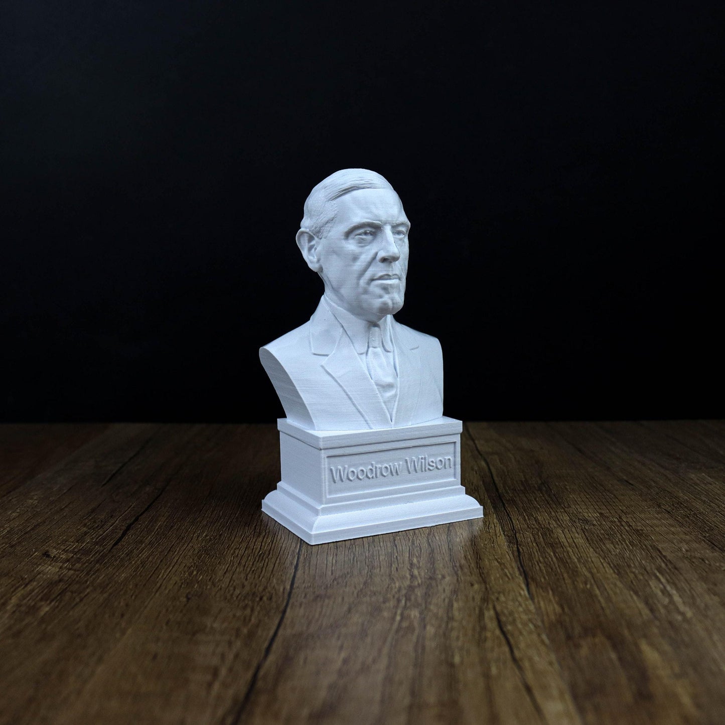 Woodrow Wilson Bust, 28th president of the United States Statue, American Leader during WW1 Sculpture