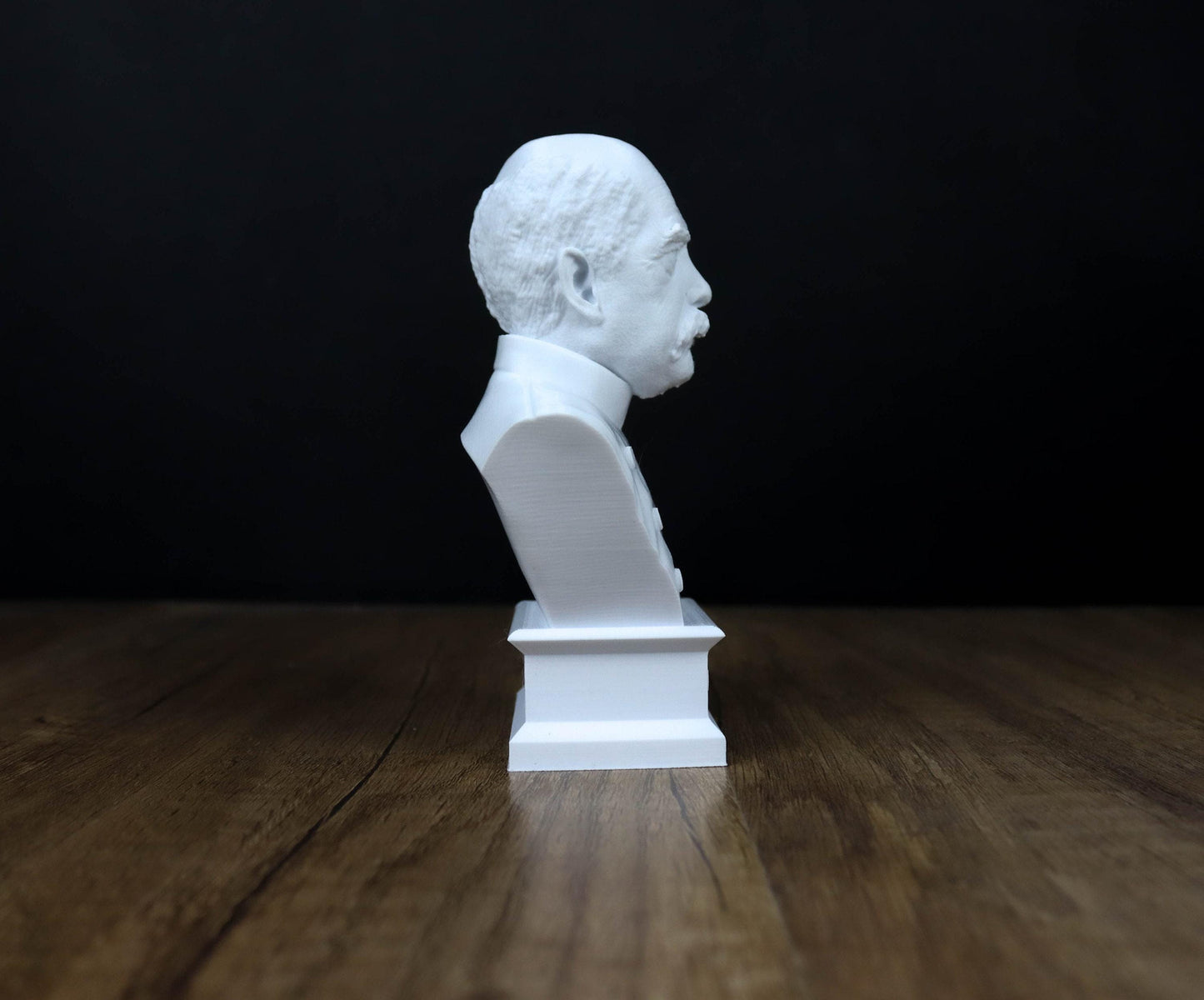 Otto von Bismarck Bust, Chancellor of the German Empire 3d Bust Sculpture