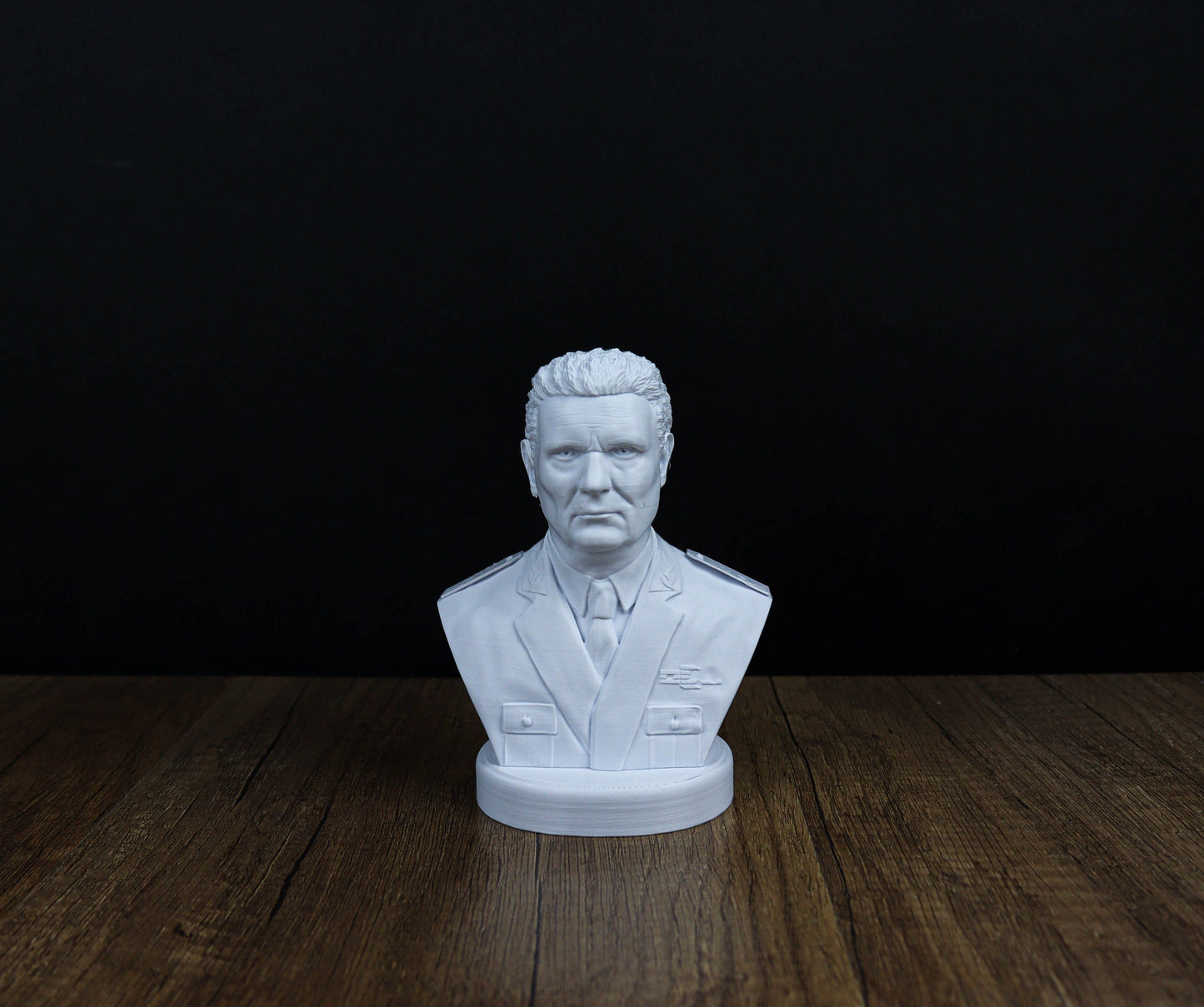 Josip Tito Bust, Historical Leader Sculpture for Bookshelf and Home Decor