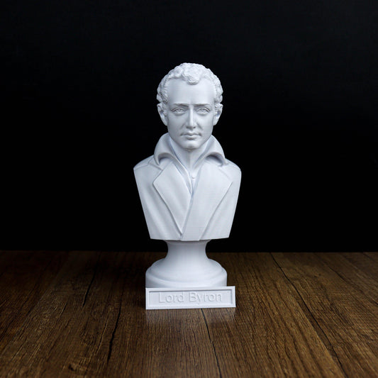 George Gordon Byron Bust, Lord Byron Staute,  British Poet