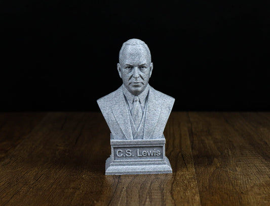C.S. Lewis Bust, British Writer Statue, Sculpture Decoration