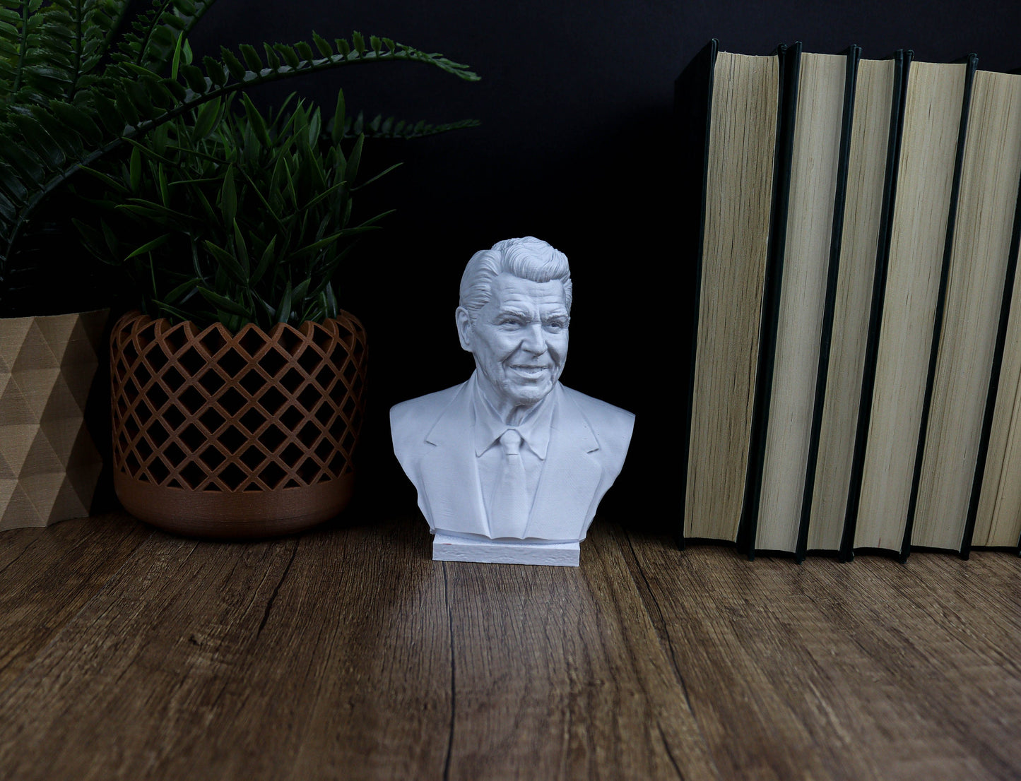 Ronald Raegan Bust, 40th President of the United States Sculpture, Presidential Home Decor
