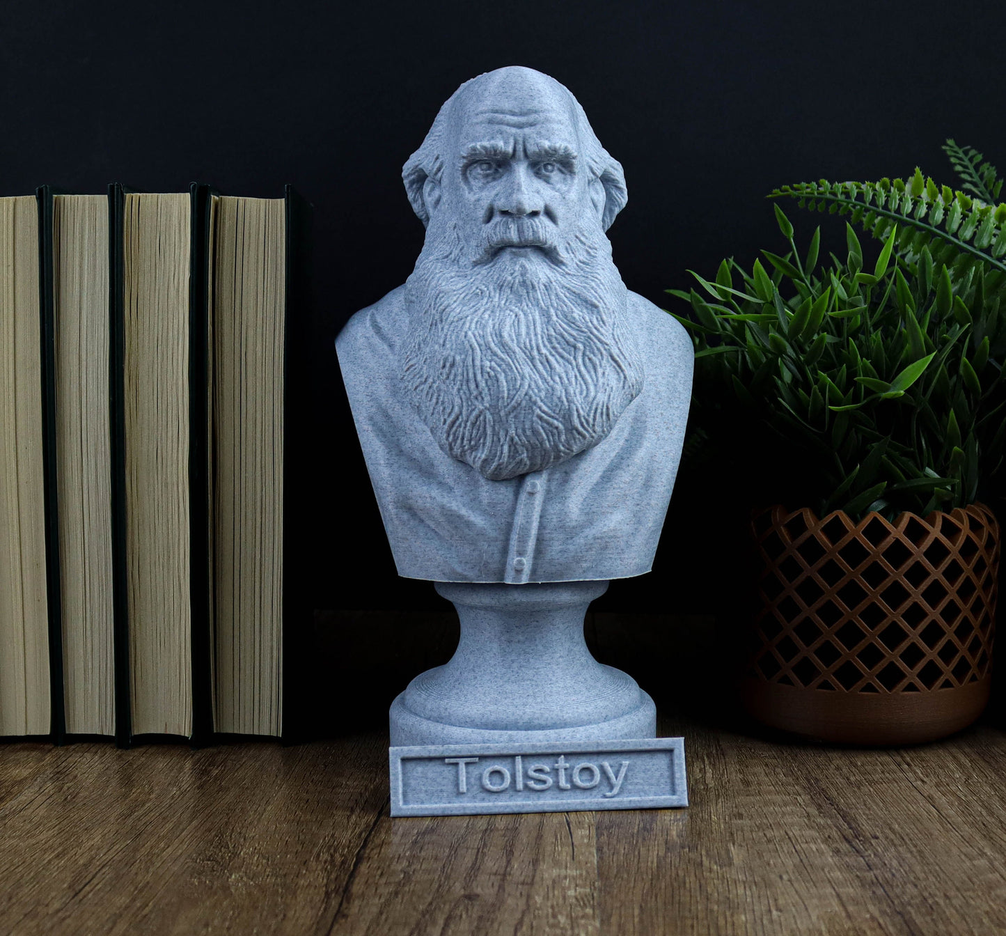 Leo Tolstoy Bust, Renaissance Polymath Statue, Sculpture Decoration, Home Decor