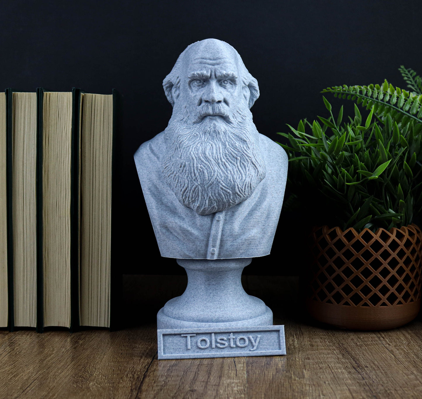 Leo Tolstoy Bust, Renaissance Polymath Statue, Sculpture Decoration, Home Decor