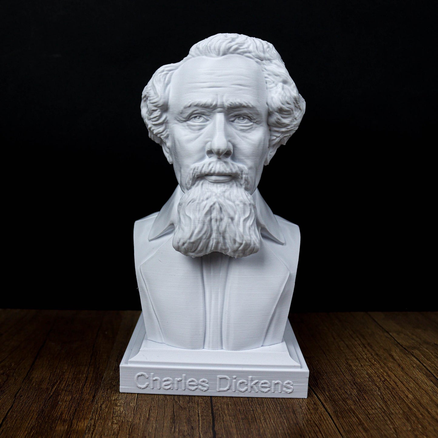 Charles Dickens Bust, English Writer and Social Critic Statue