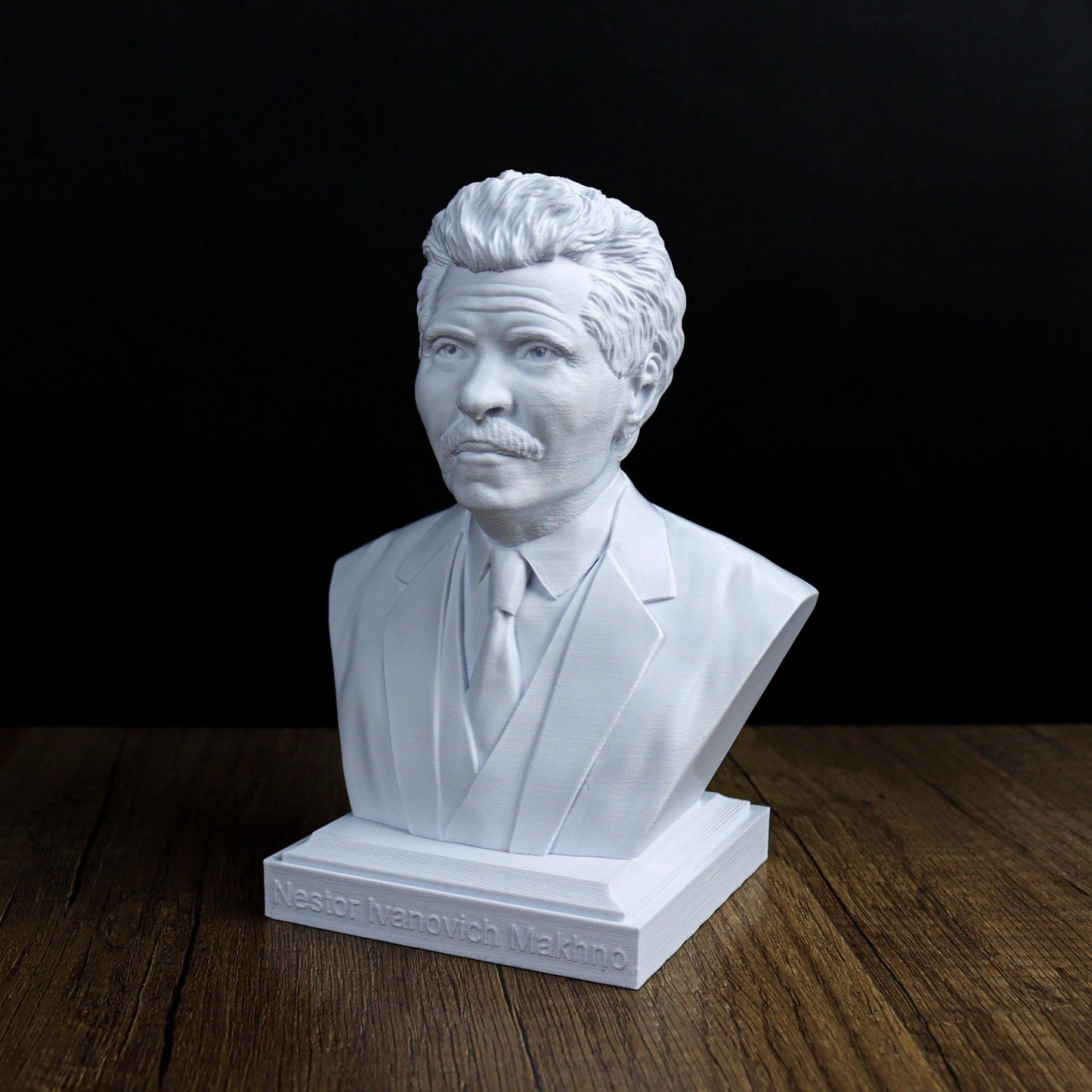 Nestor Ivanovych Makhno Bust, Ukrainian Revolutionary Anarchist Leader Statue, Home & Bookshelf Decor, Gift for History Enthusiasts