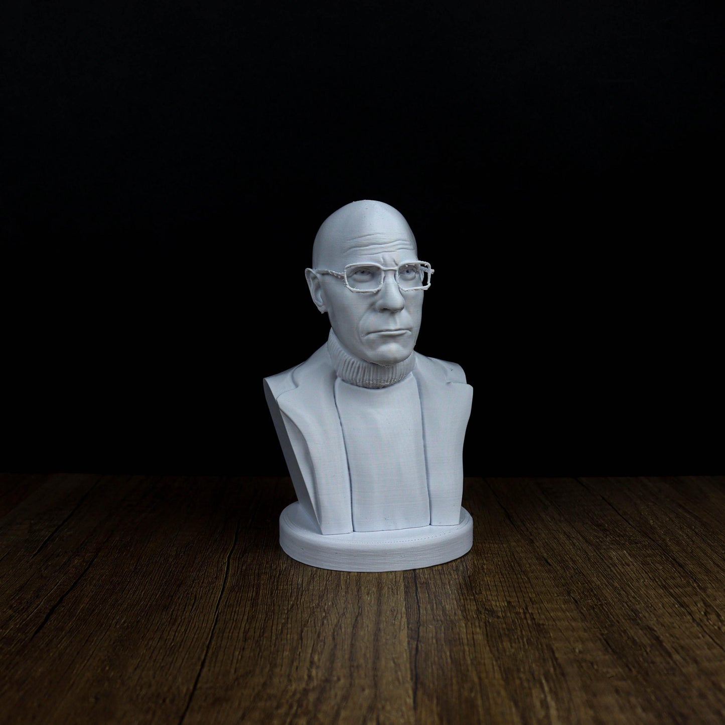 Michel Foucault Bust, French Historian and Philosopher Statue