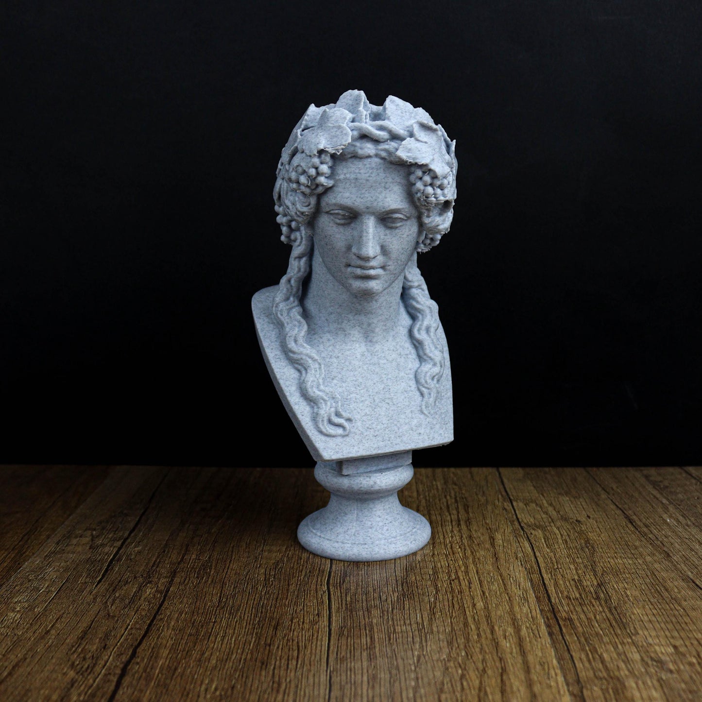 Head of Bacchus Bust, Dionysus Sculpture, Ancient Greco-Roman Statue