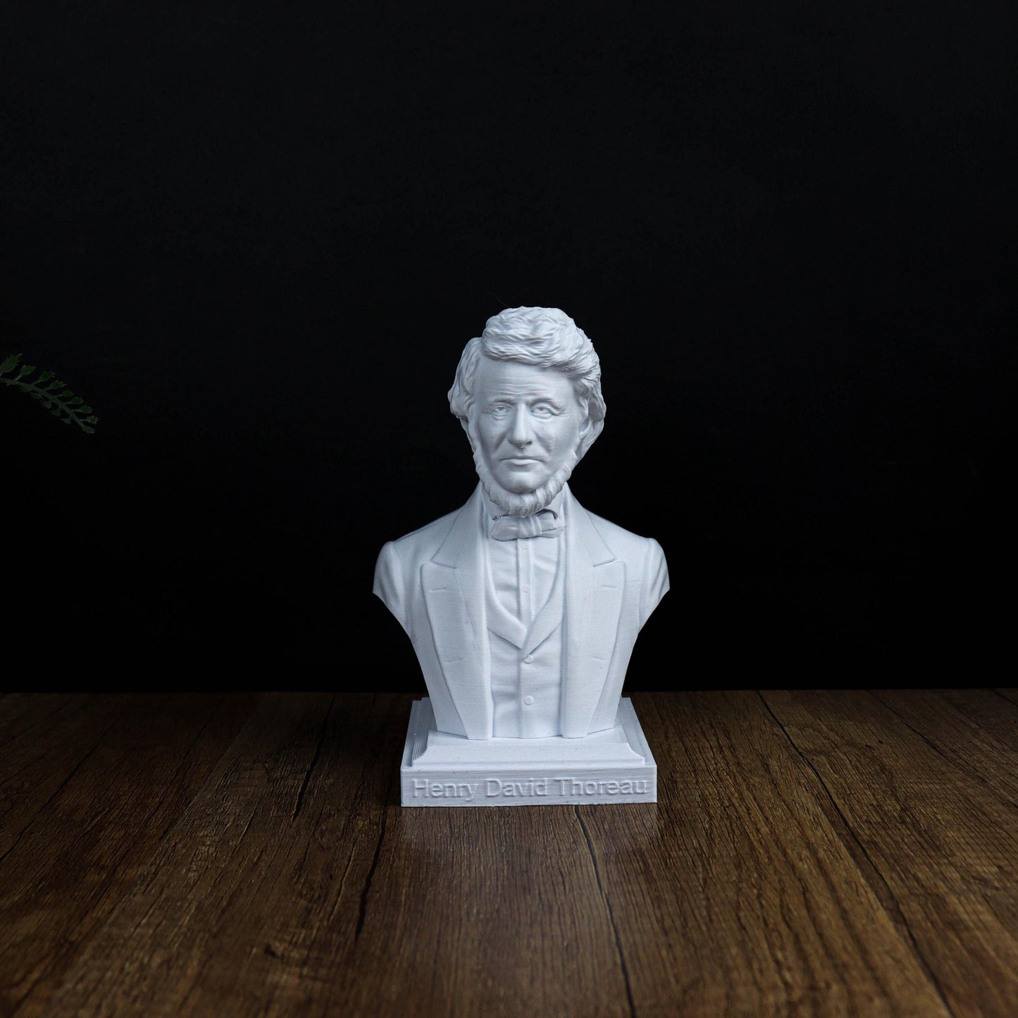 Henry David Thoreau Bust, Inspirational Bookshelf Decor and Home Accent