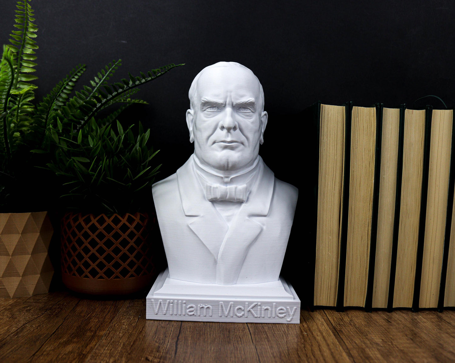 William McKinley Bust, 25th U.S. President Sculpture, Patriotic Home Decor