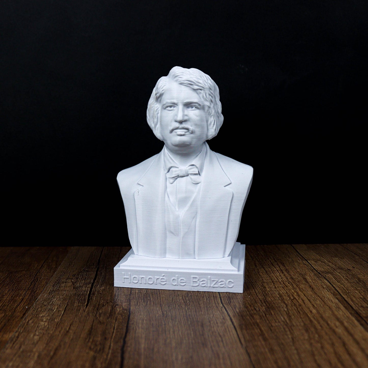 Honoré de Balzac Bust, French Writer Sculpture for Bookshelf & Literary Decor