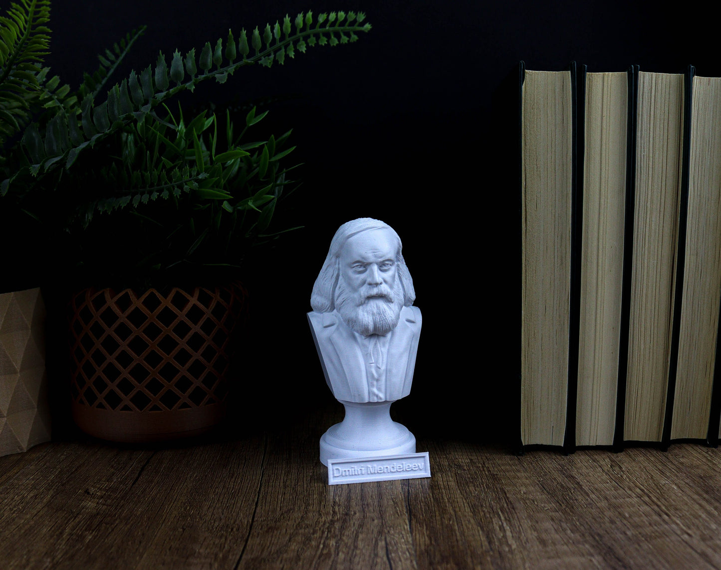 Dmitri Mendeleev Statue Bust, Scientific Genius Home Decor